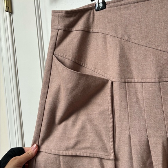 Midi/maxi beige/tan unique skirt - Picture 3 of 8
